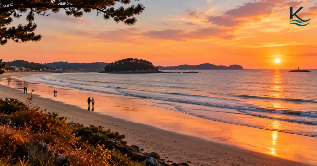 Taean and Mallipo Beach — A Peaceful Sunset South Korea Off-Season Beach Travel